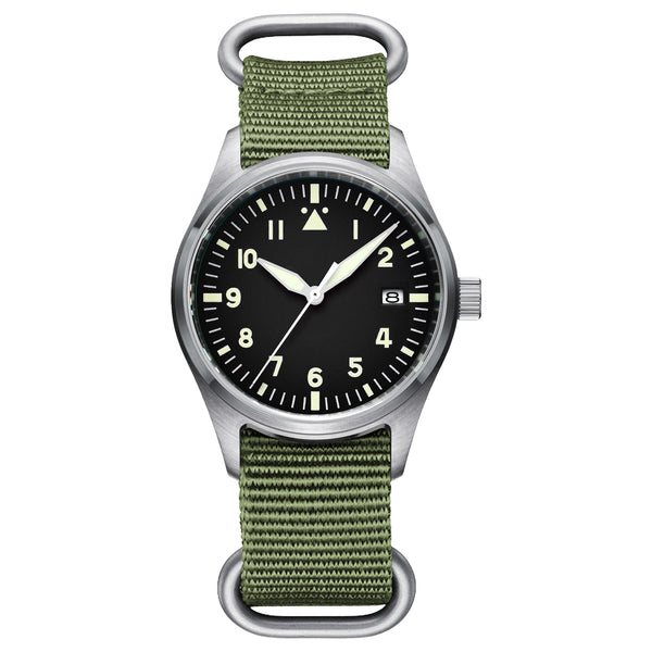 <Sterile Version>ADDIESDIVE® Black Dail Elegant Men Automatic Watch Diver 200M (H2)