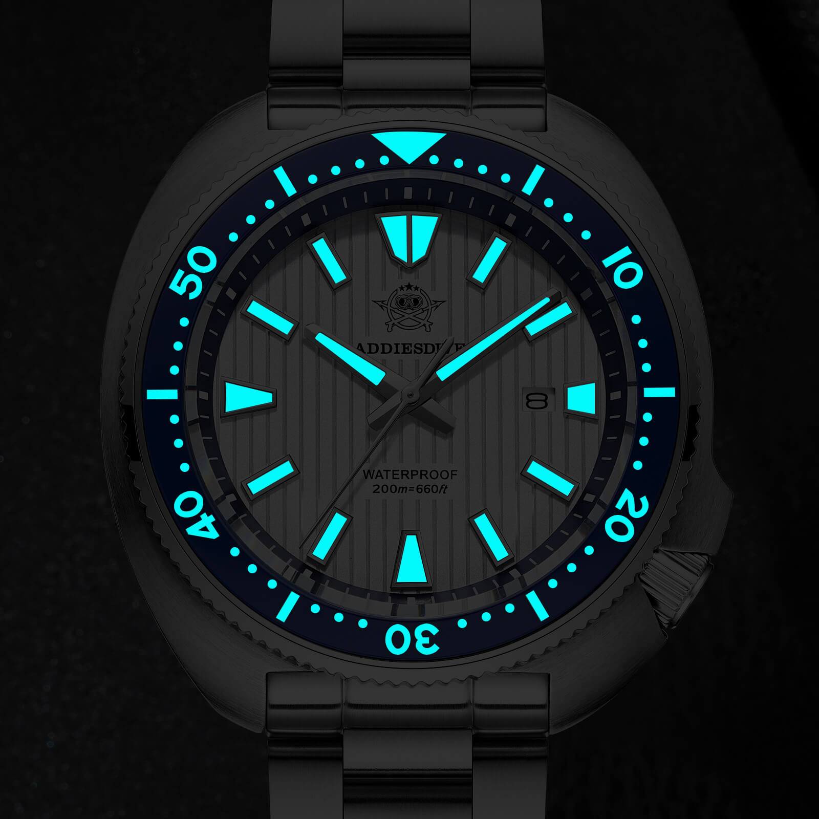★Weekly Deal★Addiesdive Turtle Quartz Diver Men Watch AD2507