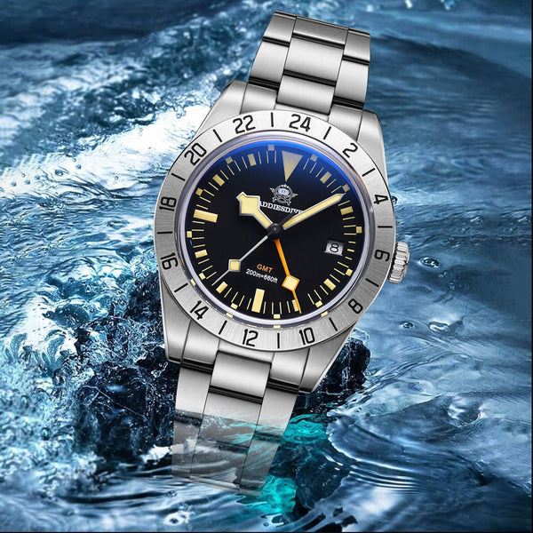 ★Weekly Deal★ADDIESDIVE 39mm BB GMT Quartz Watch RONDA515 Movement(AD2035/AD2036)