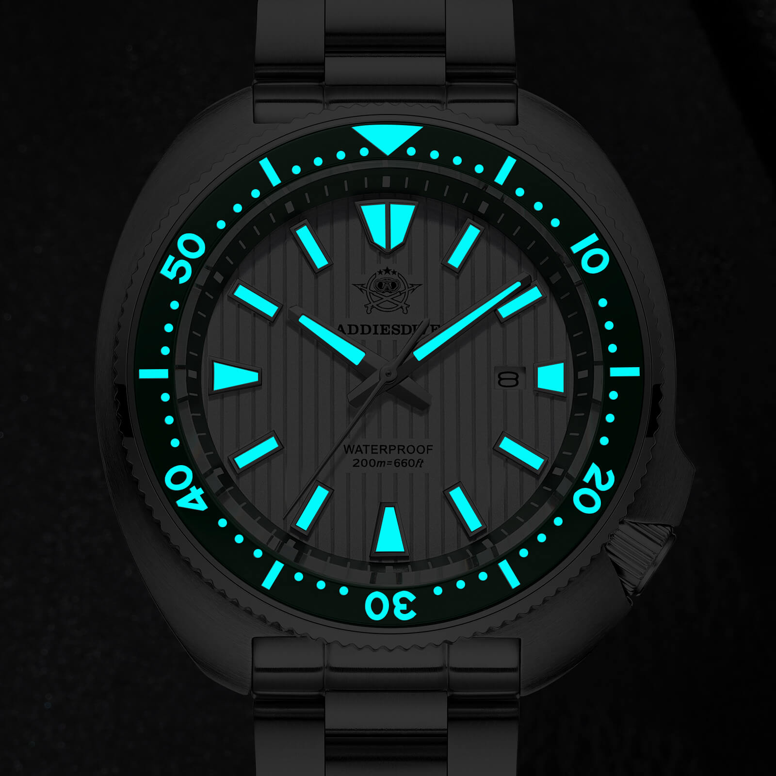 ★Weekly Deal★Addiesdive Turtle Quartz Diver Men Watch AD2507