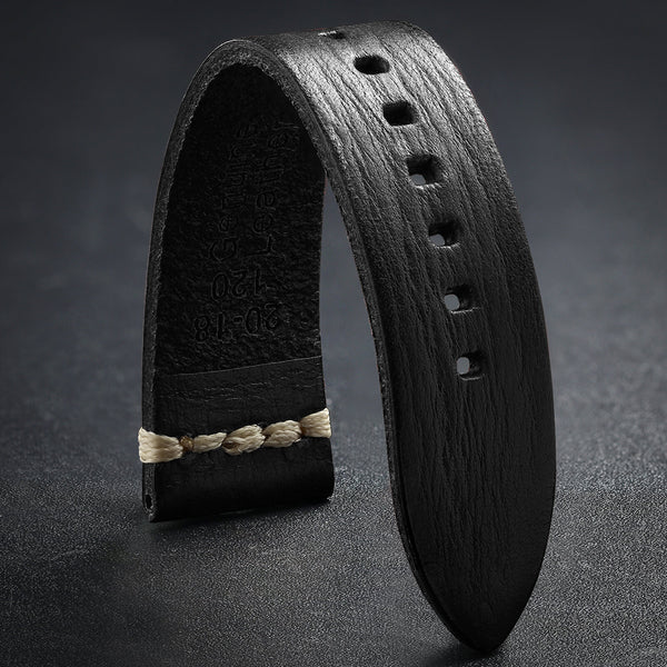 ADDIESDIVE Watch Band Leather Strap, Choose Color & Width 20mm 22mm