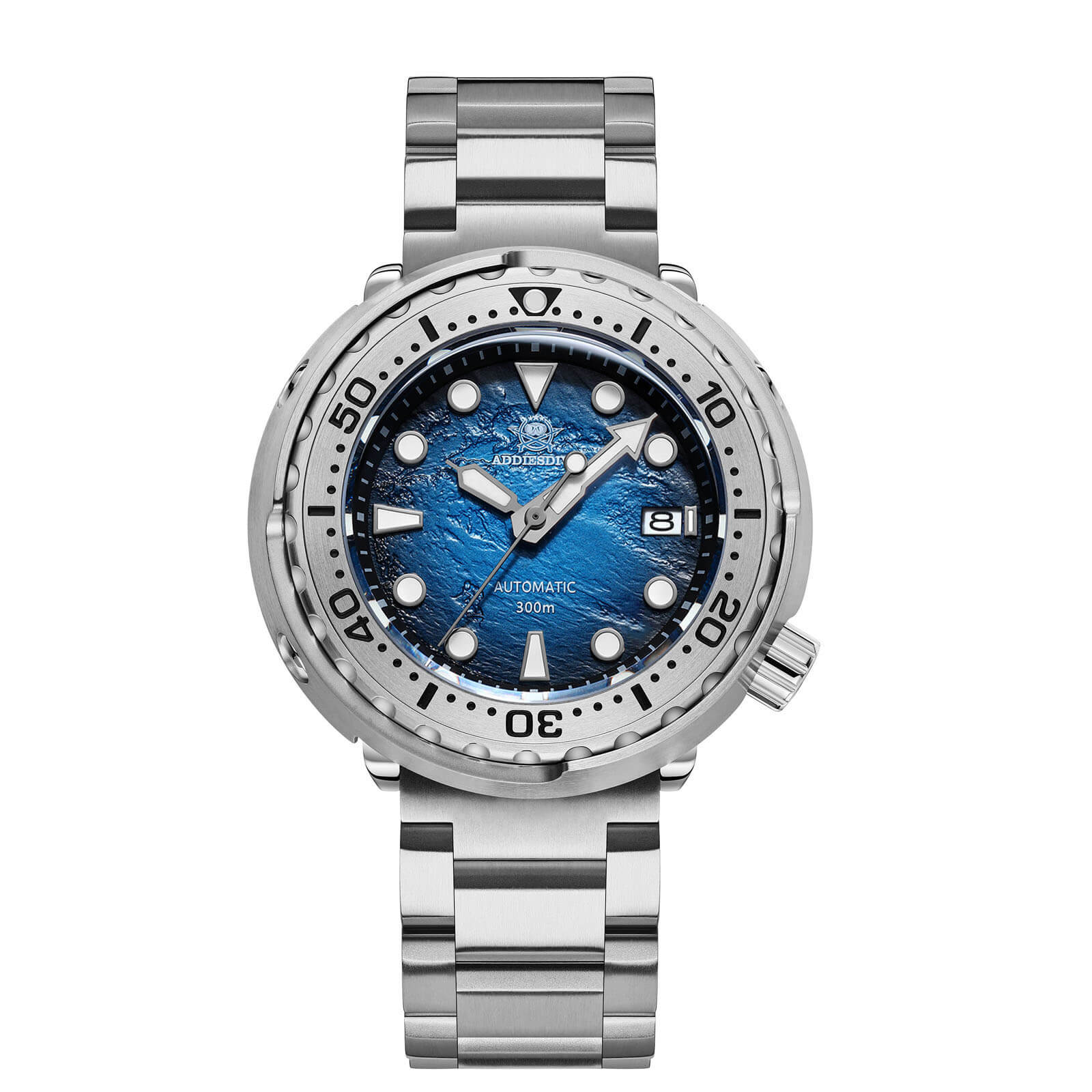 ADDIESDIVE Orologio Subacqueo Automatico Uomo 300m - Design Tonno Giapponese Con Vetro Zaffiro