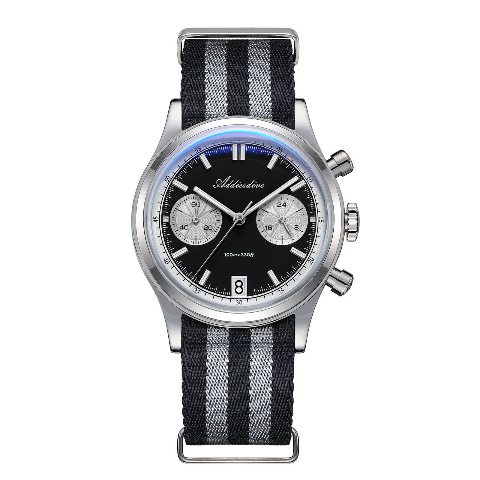 ★Halloween Sale★ADDIESDIVE 38mm VK64 Chronograph Watch AD2095