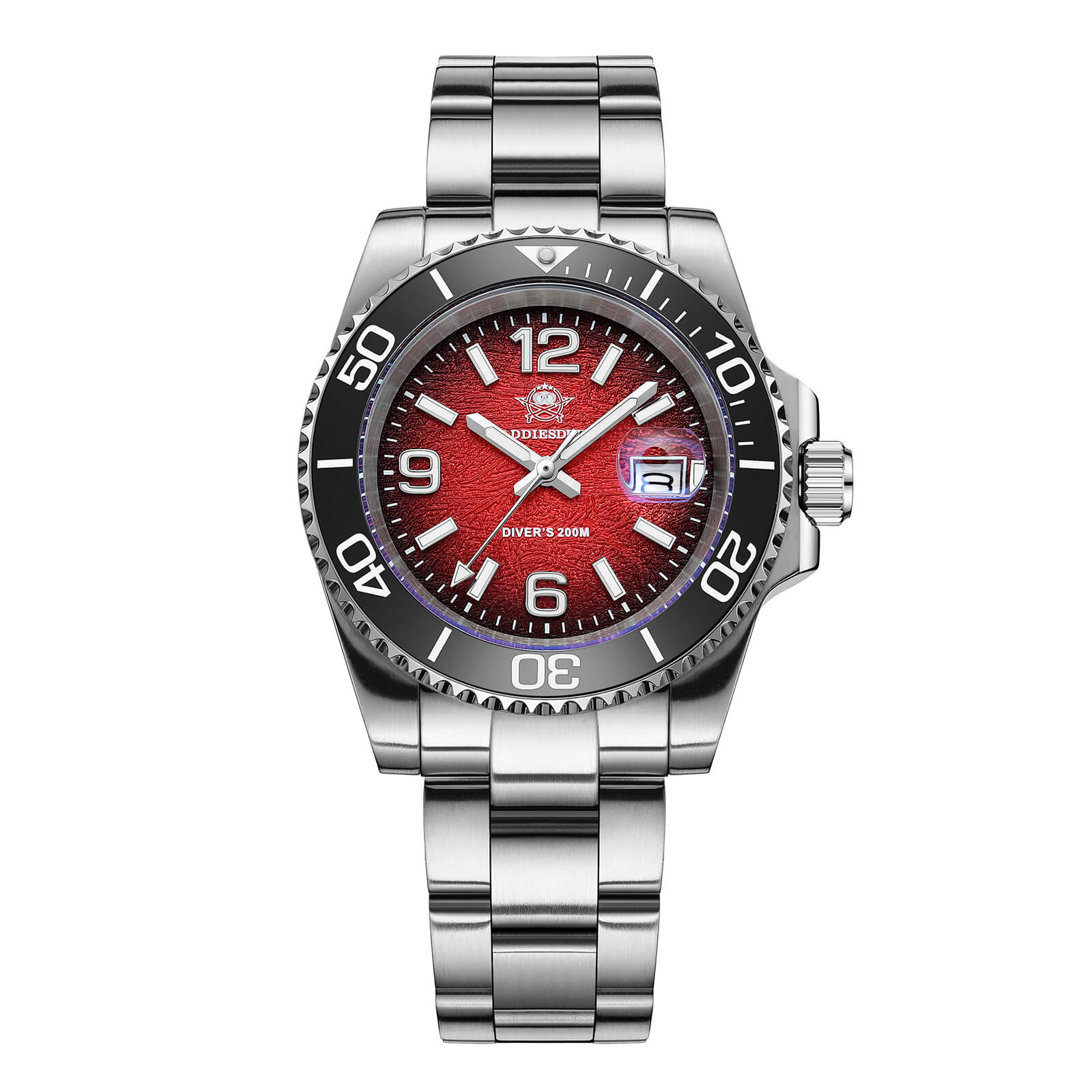 Addiesdive 41mm Modern Sub Quartz Watch with 200M Water Waterproof,AD2513