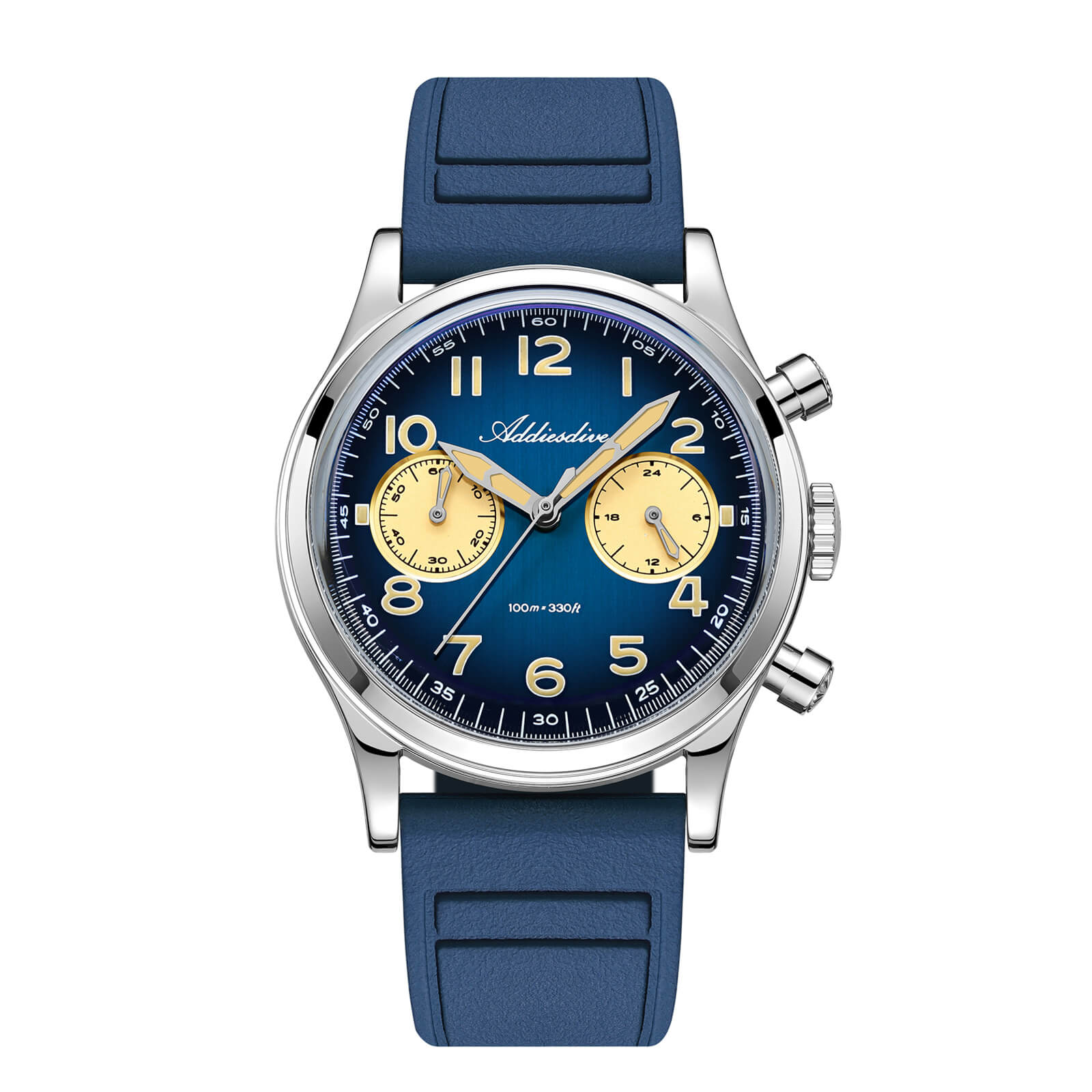 ★SuperDeals★ADDIESDIVE 38mm VK64 Chronograph Watch AD2516