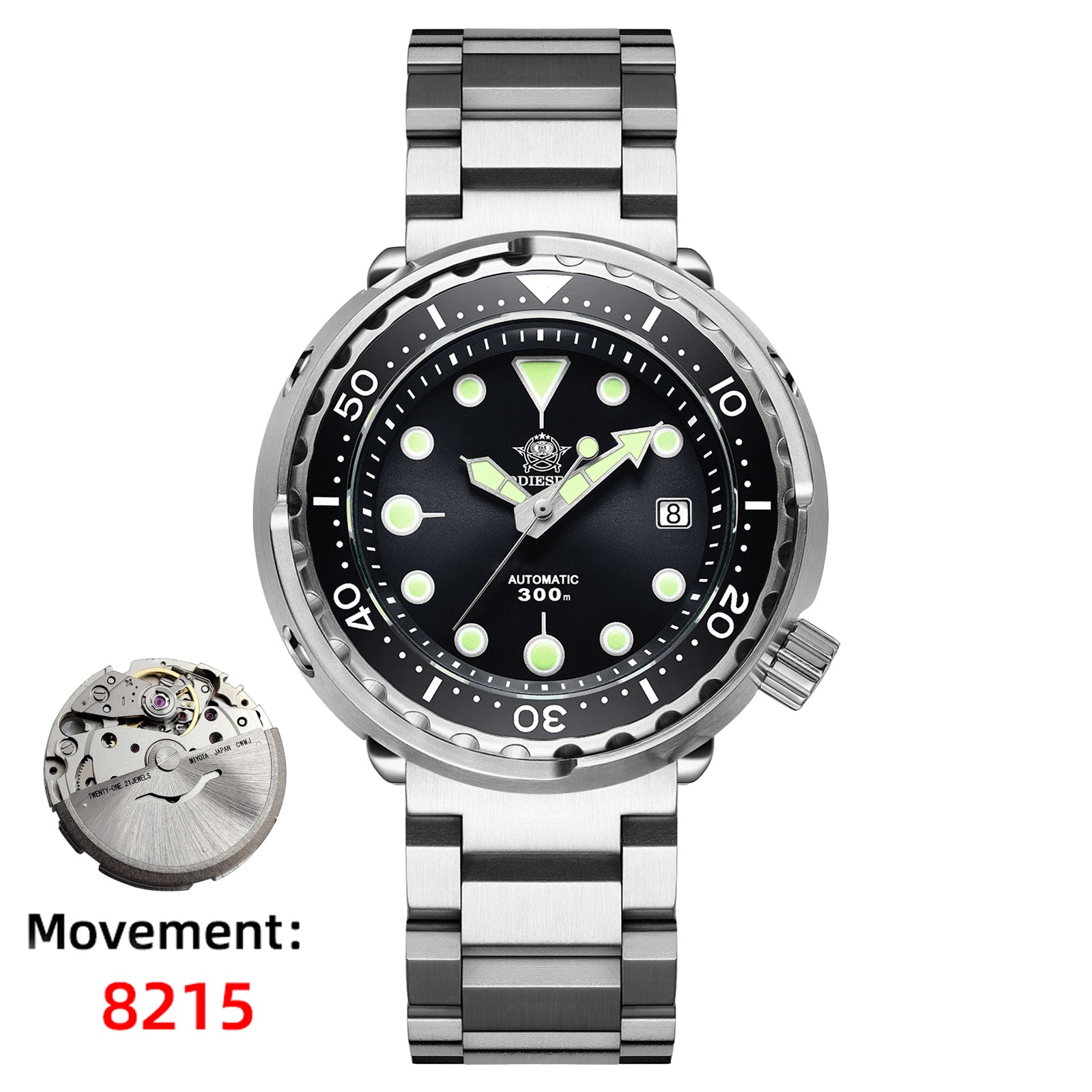 ADDIESDIVE® Tuna 300M Automatic Diver Watch Tuna Diver 3Colors ( MY-H5)