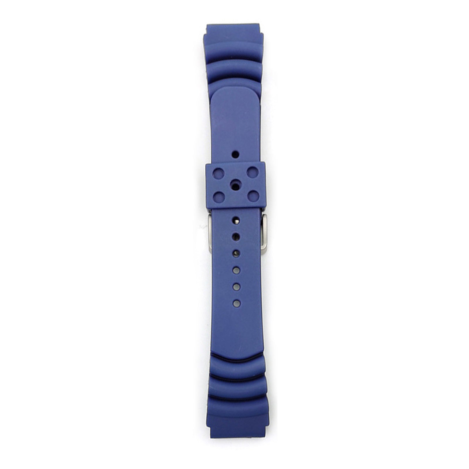 ADDIESDIVE Silicone Watch Strap For Men Diver Watches Blue 22mm