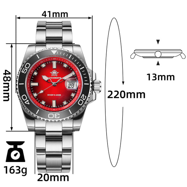 ★India Warehouse★ADDIESDIVE 41mm Quartz Dive Watch AD2089