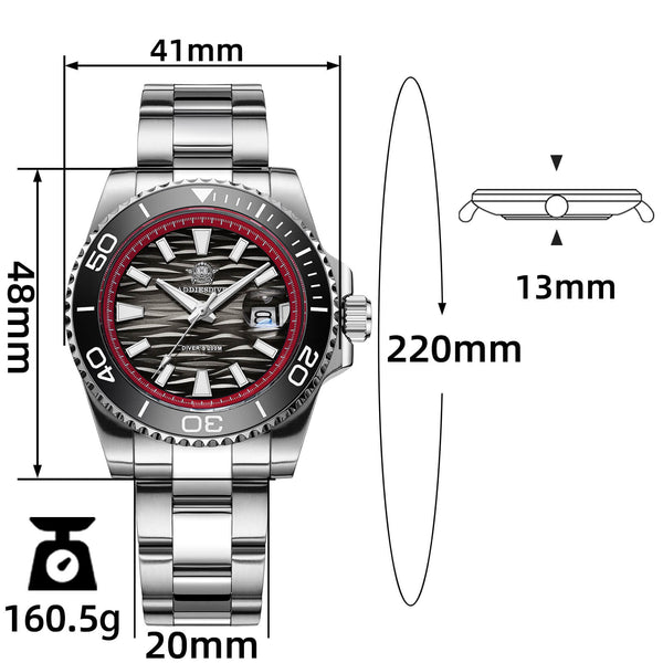 Addiesdive 41mm Diver Quartz Watch AD2514