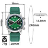 ★SuperDeals★ADDIESDIVE 38mm VK64 Chronograph Watch AD2516