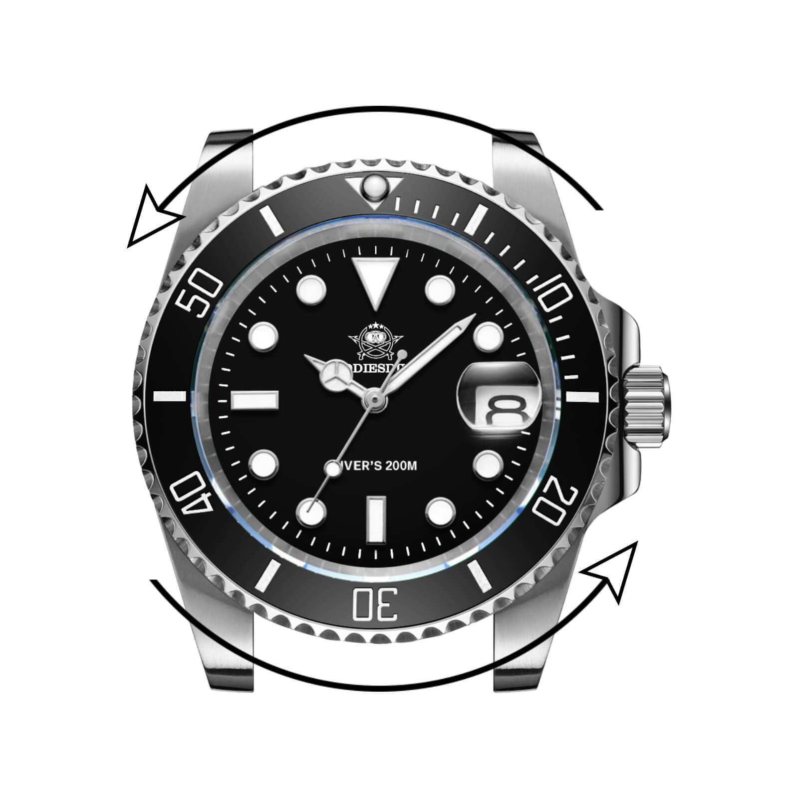 ADDIESDIVE Sub Quartz Watch Diver's 200M (H3QZ)