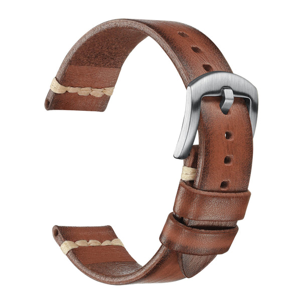 ADDIESDIVE Watch Band Leather Strap, Choose Color & Width 20mm 22mm