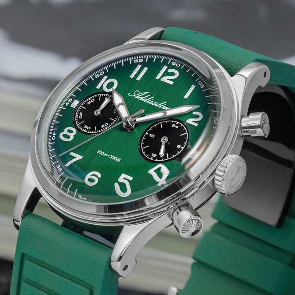 ★SuperDeals★ADDIESDIVE 38mm VK64 Chronograph Watch AD2516