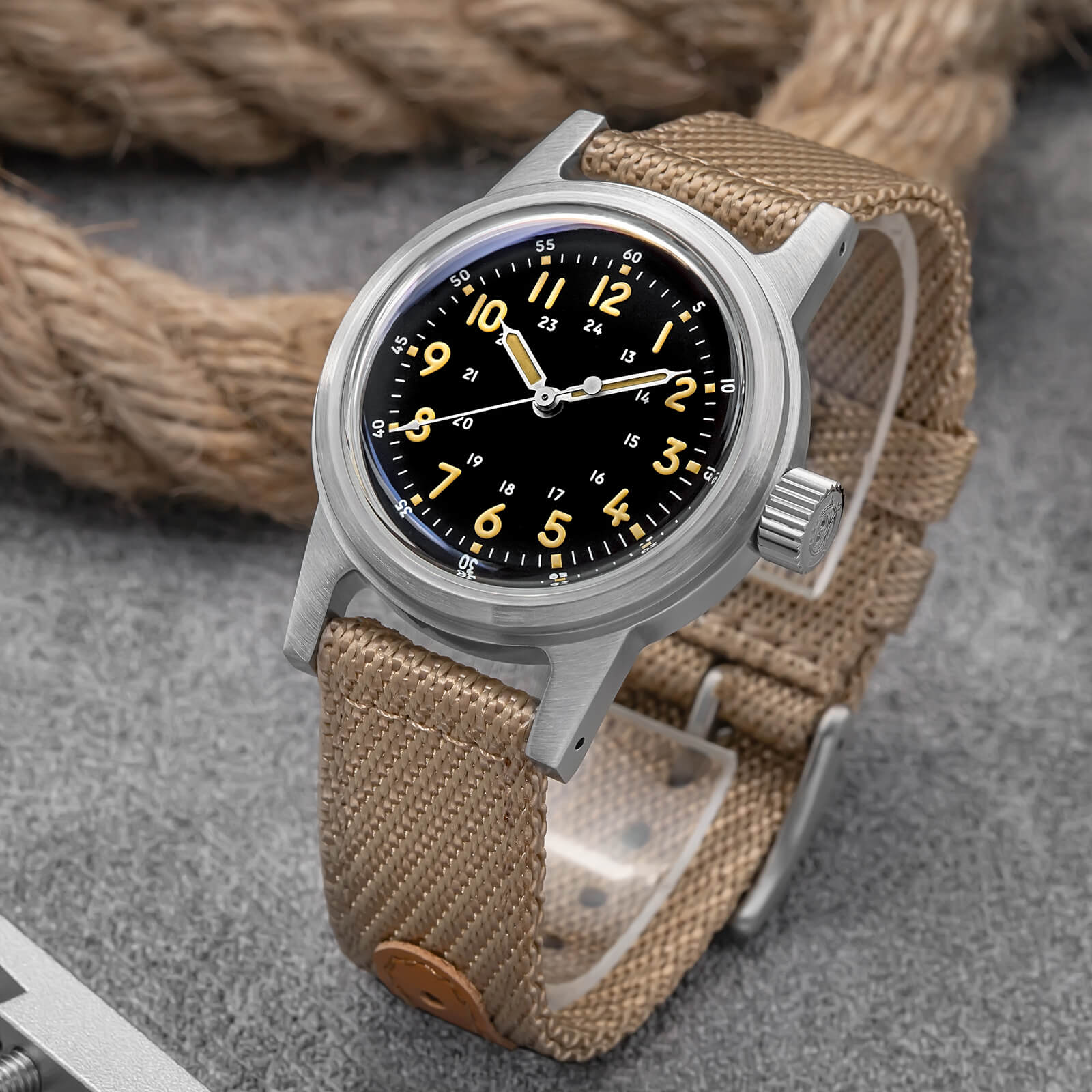 ★Weekly Deal★ADDIESDIVE 36mm Vintage Mechanical Watch AD2076