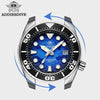 ★Weekly Deal★ADDIESDIVE 44.5mm Diver Watch for Men Unique Blue Dial 200M (AD2102)