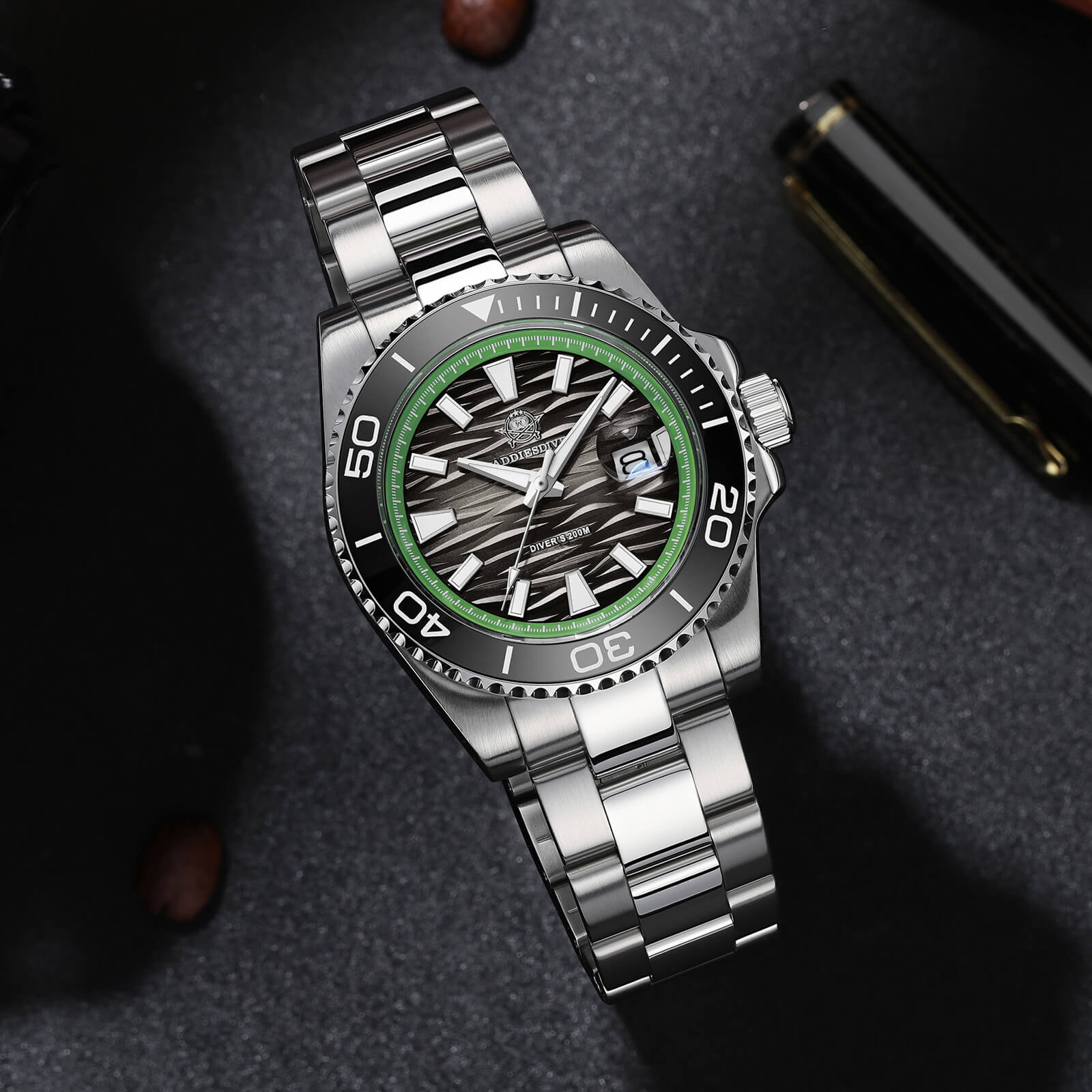 Addiesdive 41mm Diver Quartz Watch AD2514