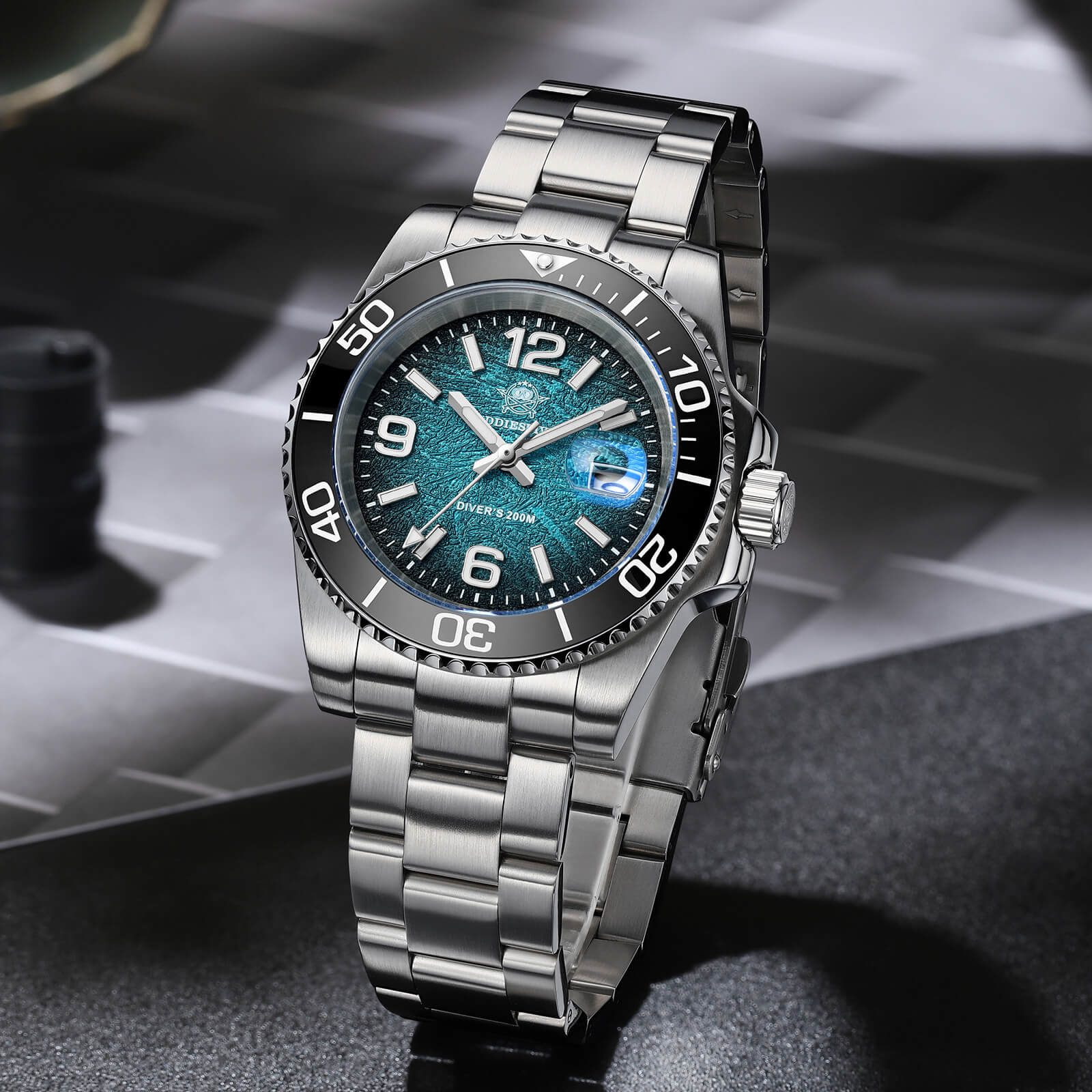 Addiesdive 41mm Modern Sub Quartz Watch with 200M Water Waterproof,AD2513