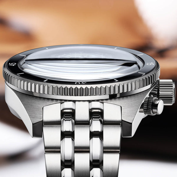 EU Warehouse-ADDIESDIVE 41mm Panda Dial Quartz Chronograph Watch VK64(AD2034)