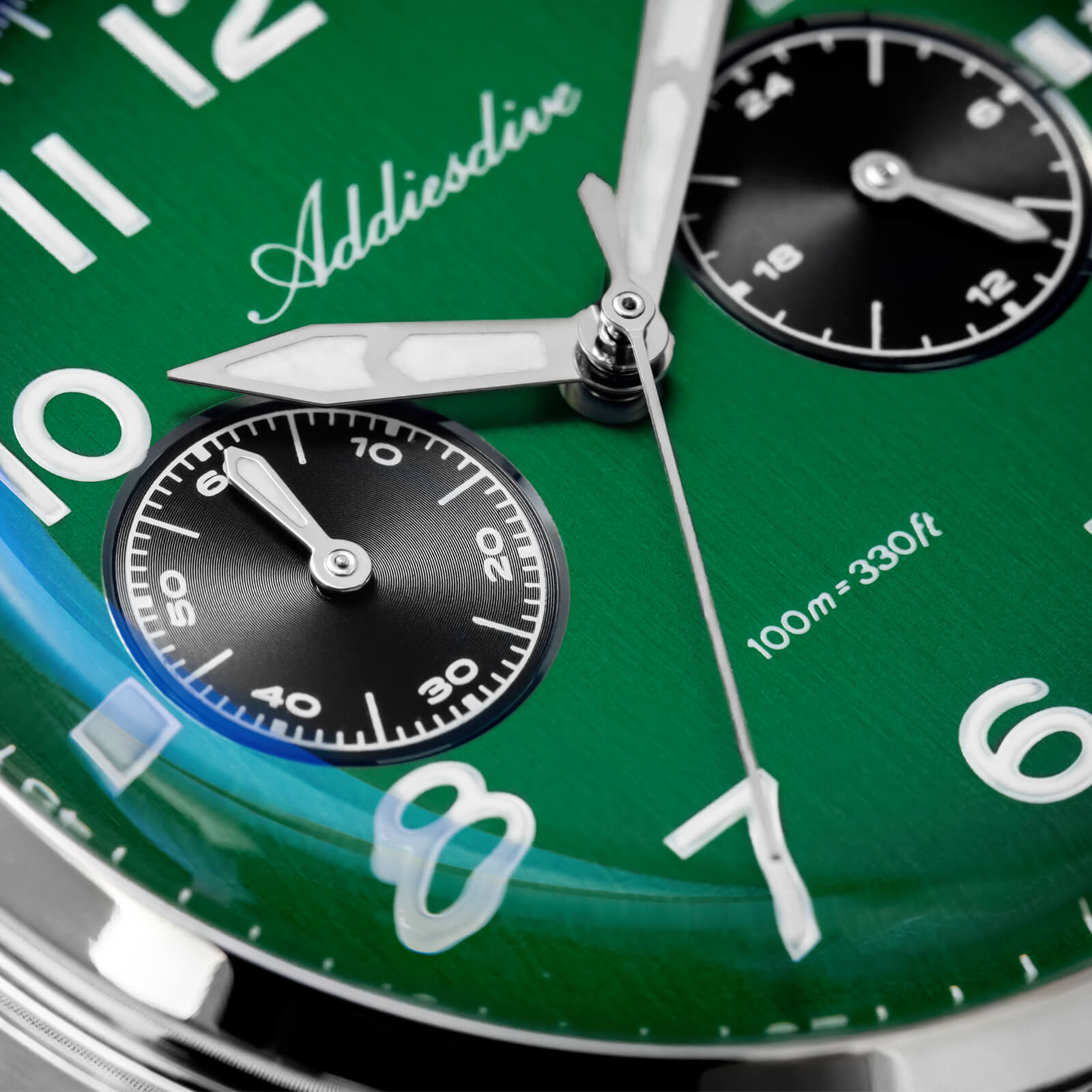 ★SuperDeals★ADDIESDIVE 38mm VK64 Chronograph Watch AD2516