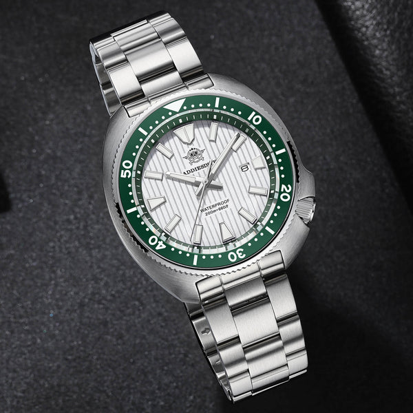 ★Weekly Deal★Addiesdive Turtle Quartz Diver Men Watch AD2507