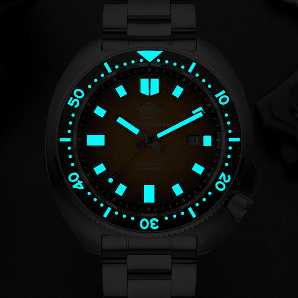 ★New Arrival★Addiesdive Turtle Quartz Diver Men Watch Sapphire Crystal AD2511