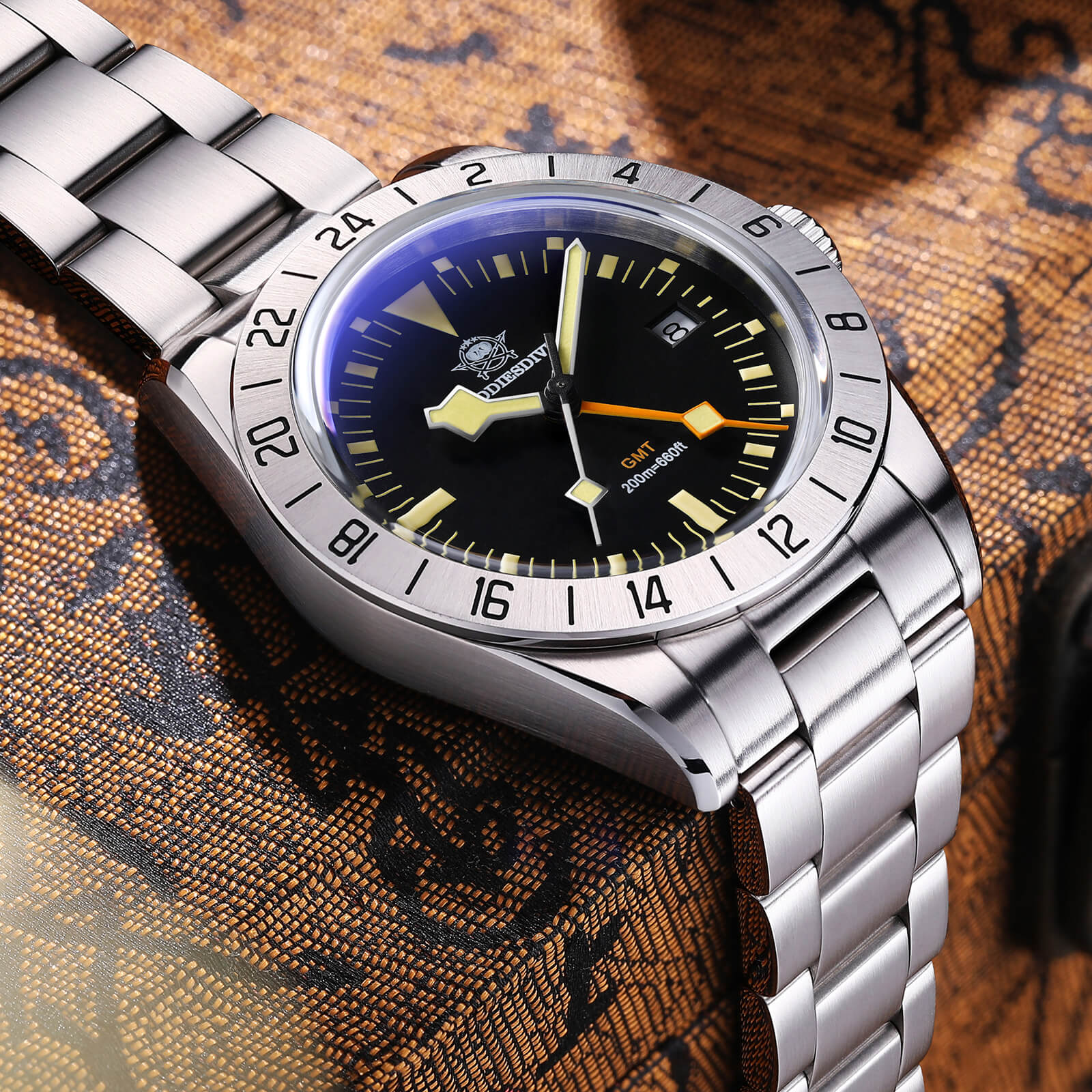 ★Weekly Deal★ADDIESDIVE 39mm BB GMT Quartz Watch RONDA515 Movement(AD2035/AD2036)