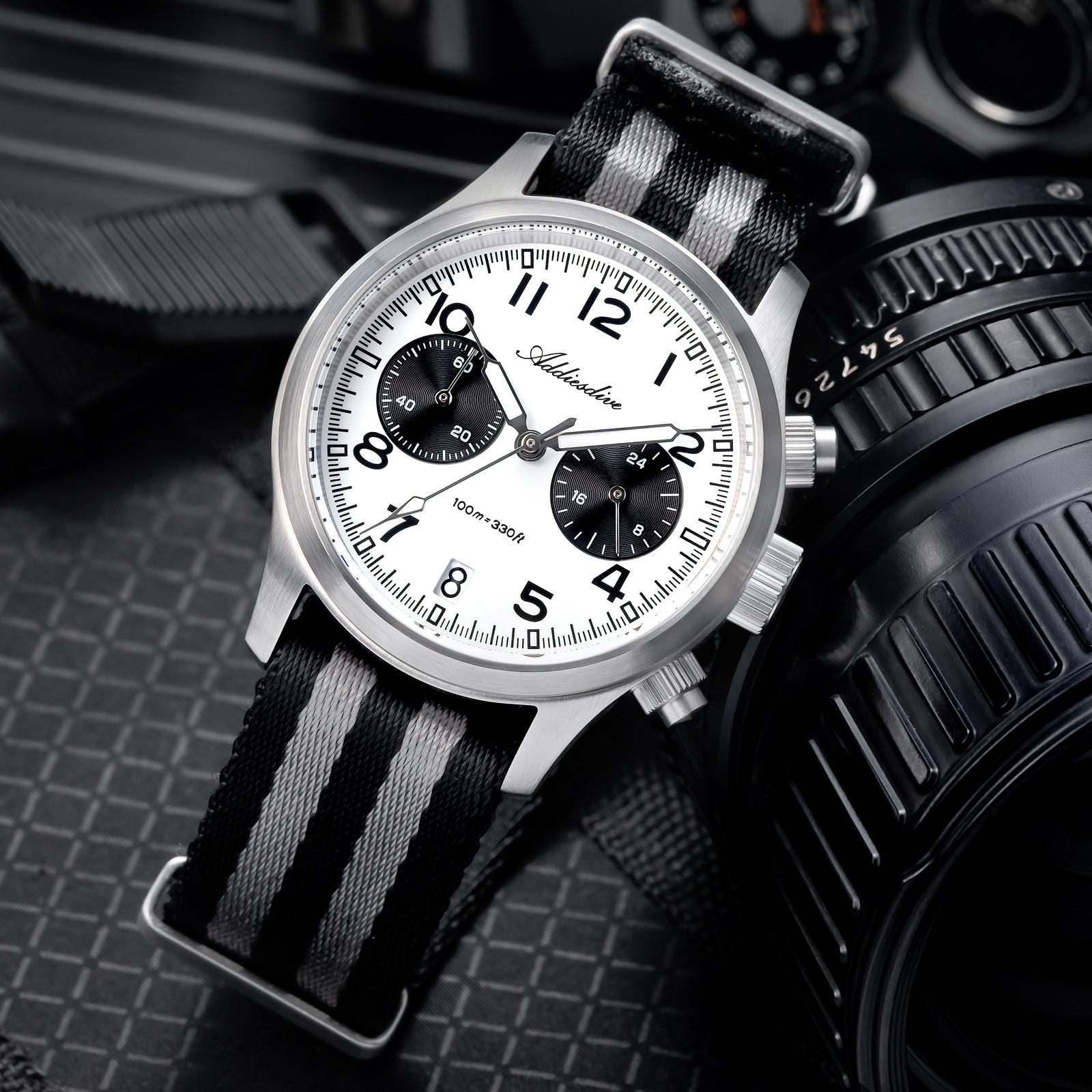 ADDIESDIVE 39mm VK64 AD2538 Chronograph Watch
