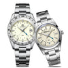 ★SuperDeals★Elegant Couple's Set: 38mm GMT Quartz Watch & 36mm GMT Quartz Watch