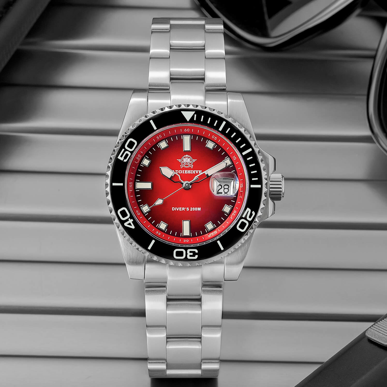 ★India Warehouse★ADDIESDIVE 41mm Quartz Dive Watch AD2089