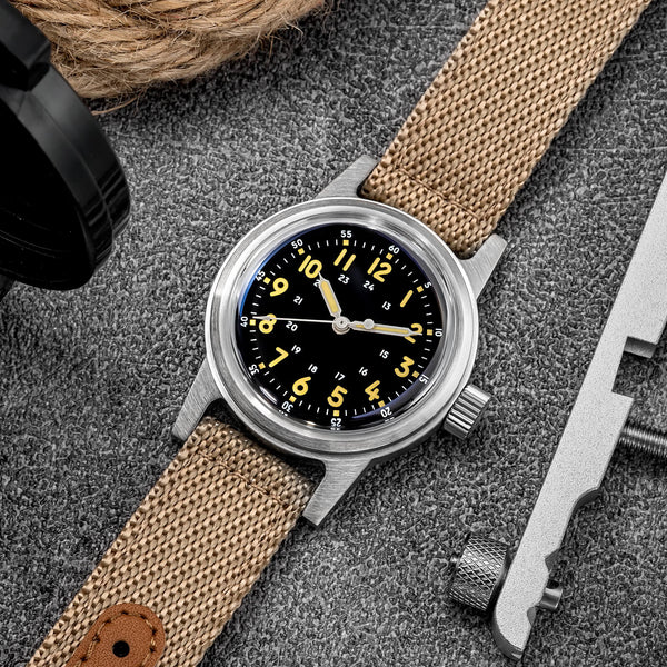 ★Weekly Deal★ADDIESDIVE 36mm Vintage Mechanical Watch AD2076
