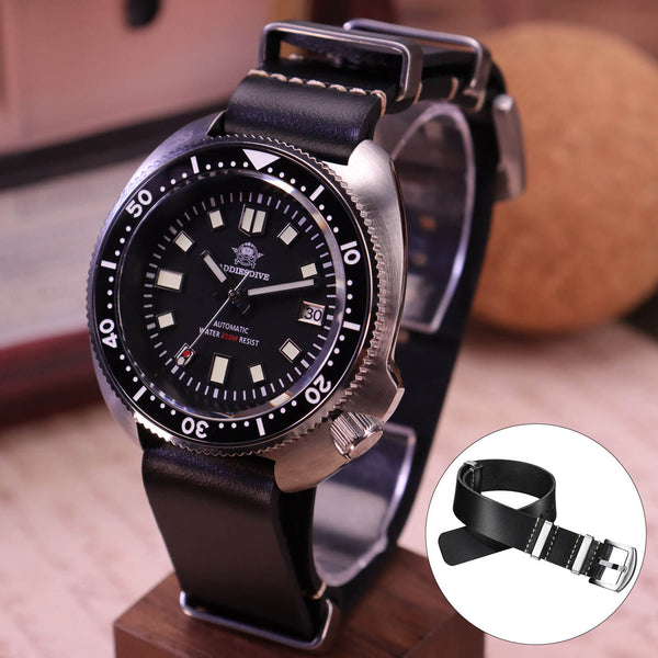 ★India Warehouse★ADDIESDIVE 20mm Premium Quality Leather Strap