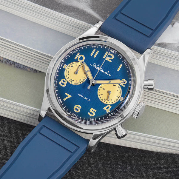 ★SuperDeals★ADDIESDIVE 38mm VK64 Chronograph Watch AD2516
