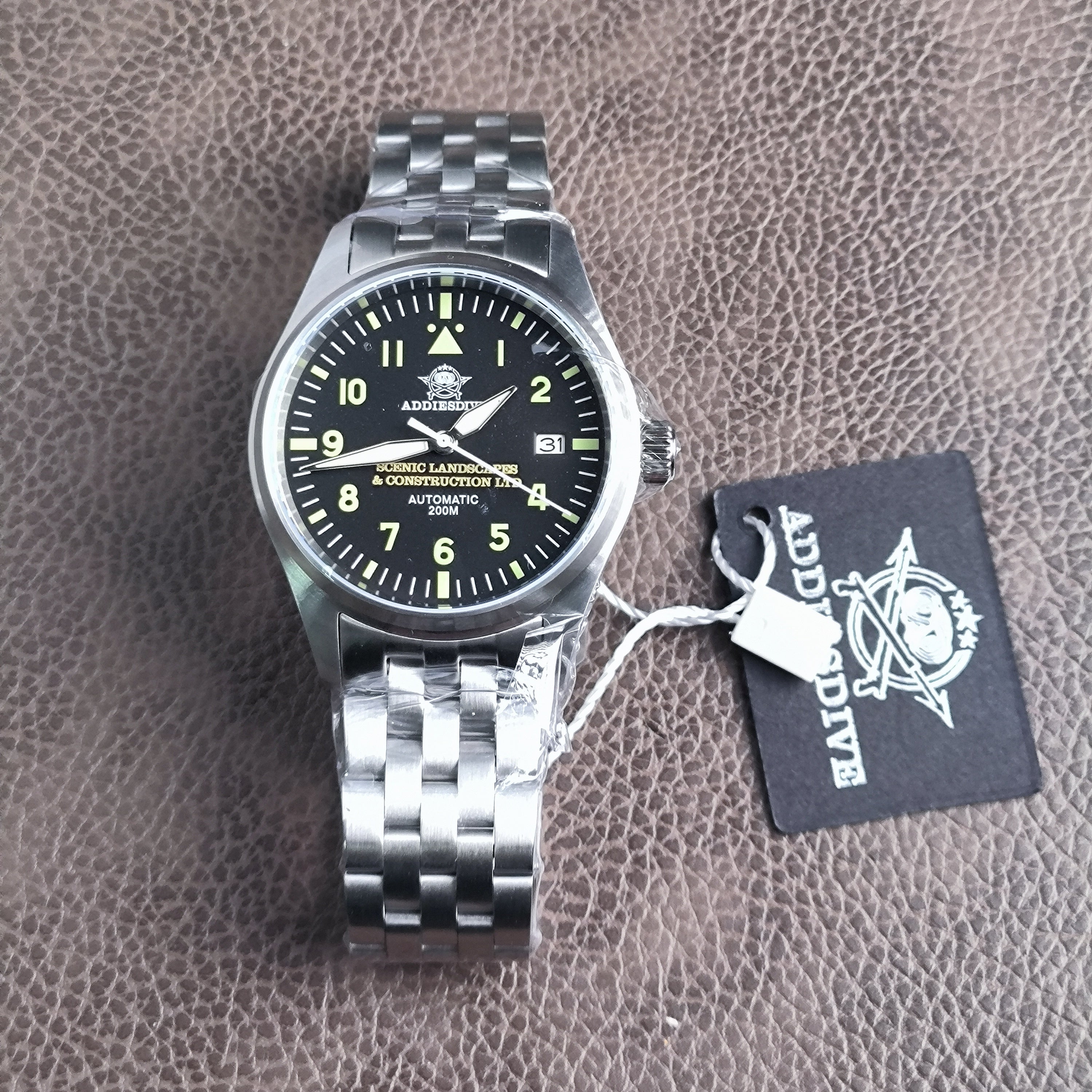 <Personalized watch>Customized Company Business Gifts with Logo Printed on ADDIESDIVE Watch to Give Employees High-end Gifts