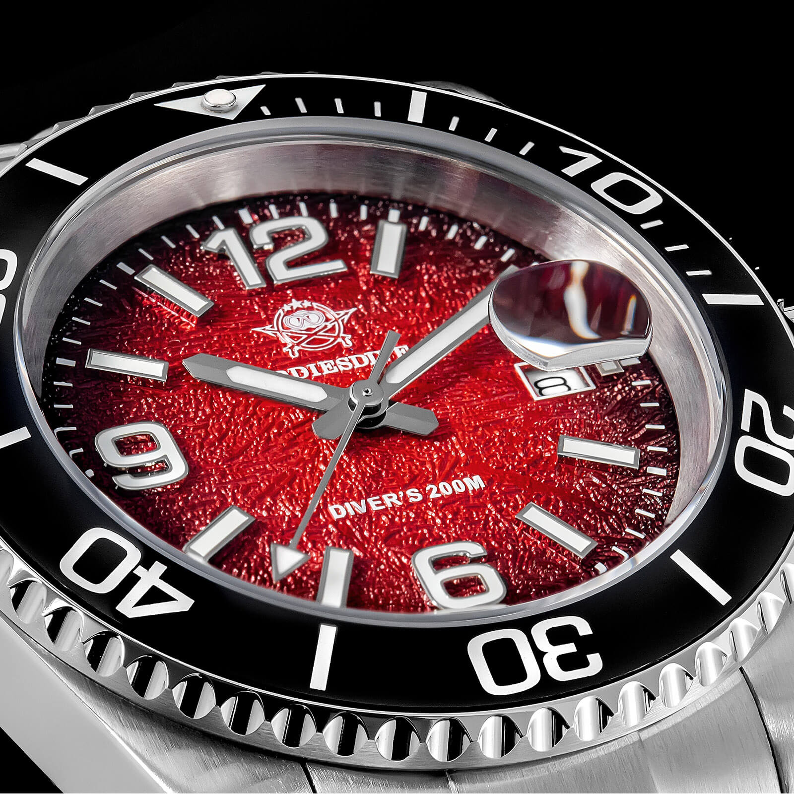 Addiesdive 41mm Modern Sub Quartz Watch with 200M Water Waterproof,AD2513