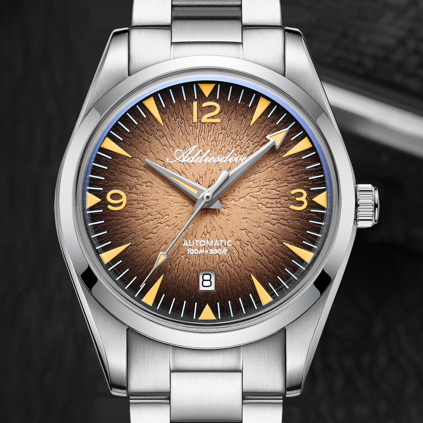 ★SuperDeals★Addiesdive 39mm Breath of the Ocean 8215 Men Watch ,AD2508