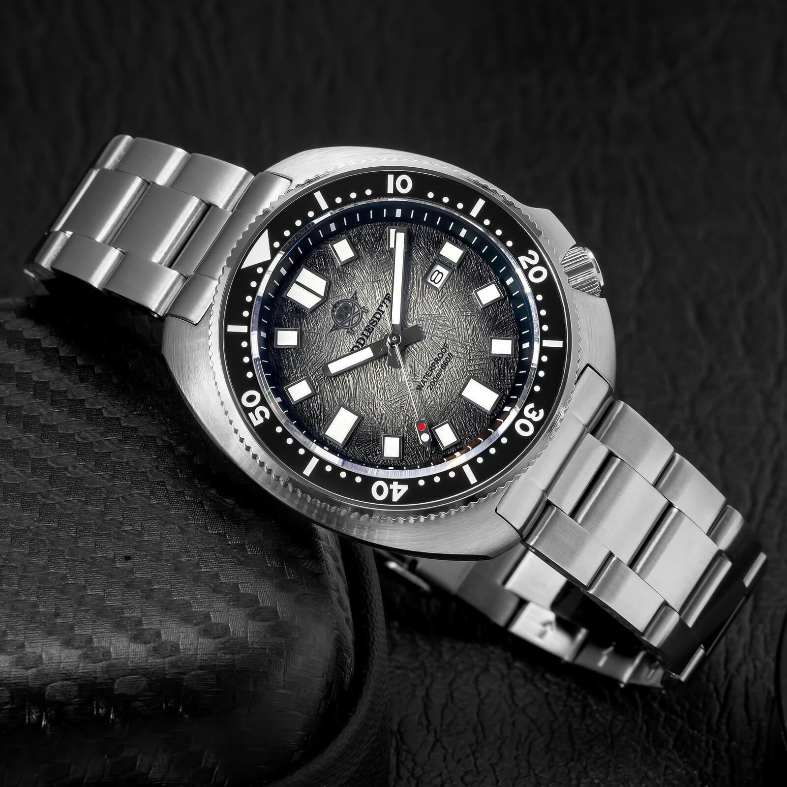 ★New Arrival★Addiesdive Turtle Quartz Diver Men Watch Sapphire Crystal AD2511