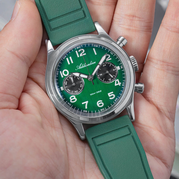 ★SuperDeals★ADDIESDIVE 38mm VK64 Chronograph Watch AD2516