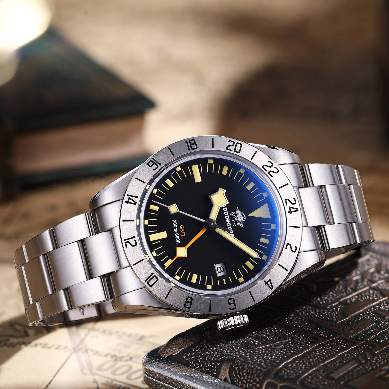 ★Weekly Deal★ADDIESDIVE 39mm BB GMT Quartz Watch RONDA515 Movement(AD2035/AD2036)