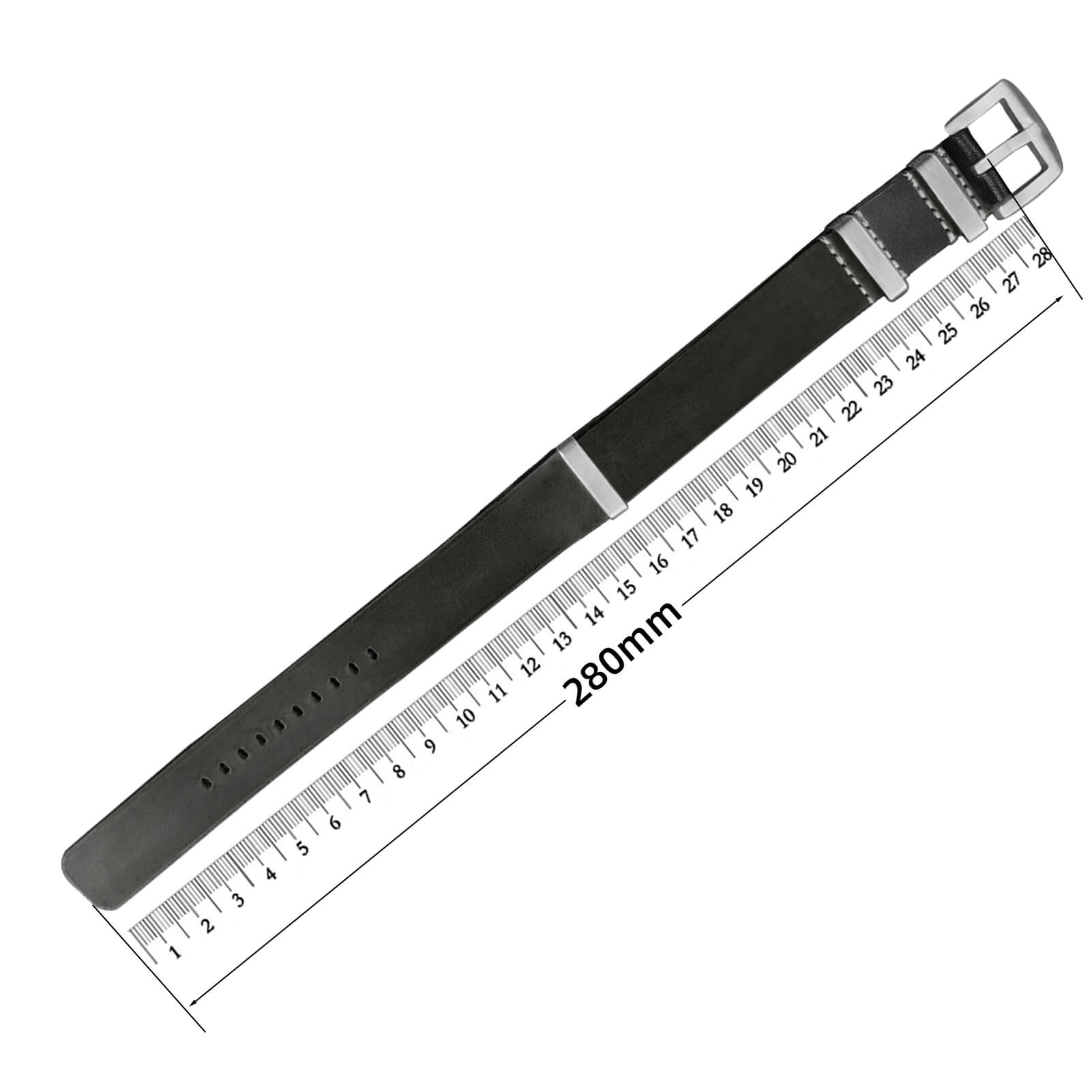 ★India Warehouse★ADDIESDIVE 20mm Premium Quality Leather Strap