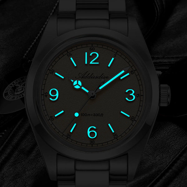 ADDIESDIVE 36mm VH31 Quartz Field Watch AD2518