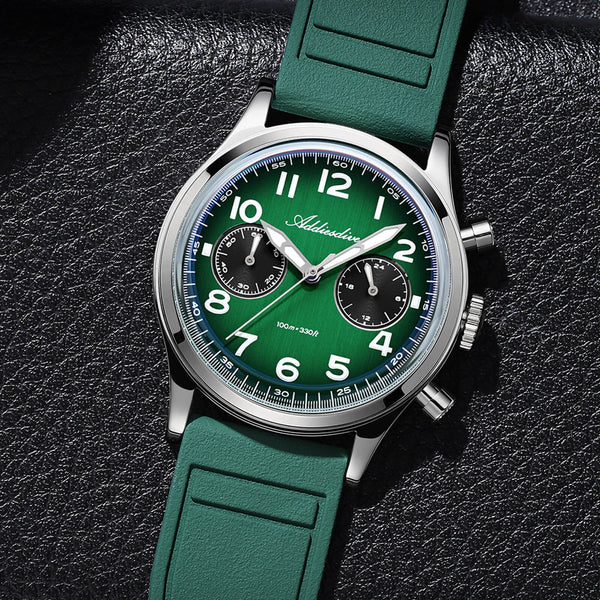 ★SuperDeals★ADDIESDIVE 38mm VK64 Chronograph Watch AD2516