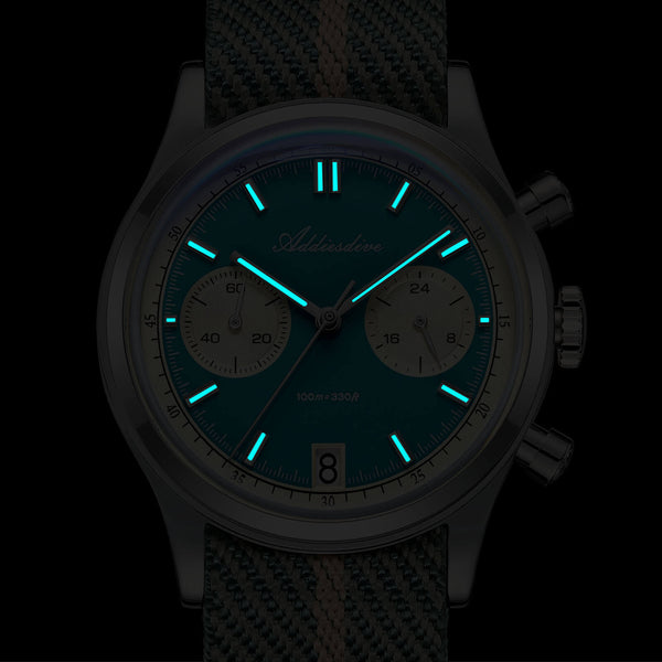 ★India Warehouse★ADDIESDIVE 38mm VK64 Chronograph Watch AD2095