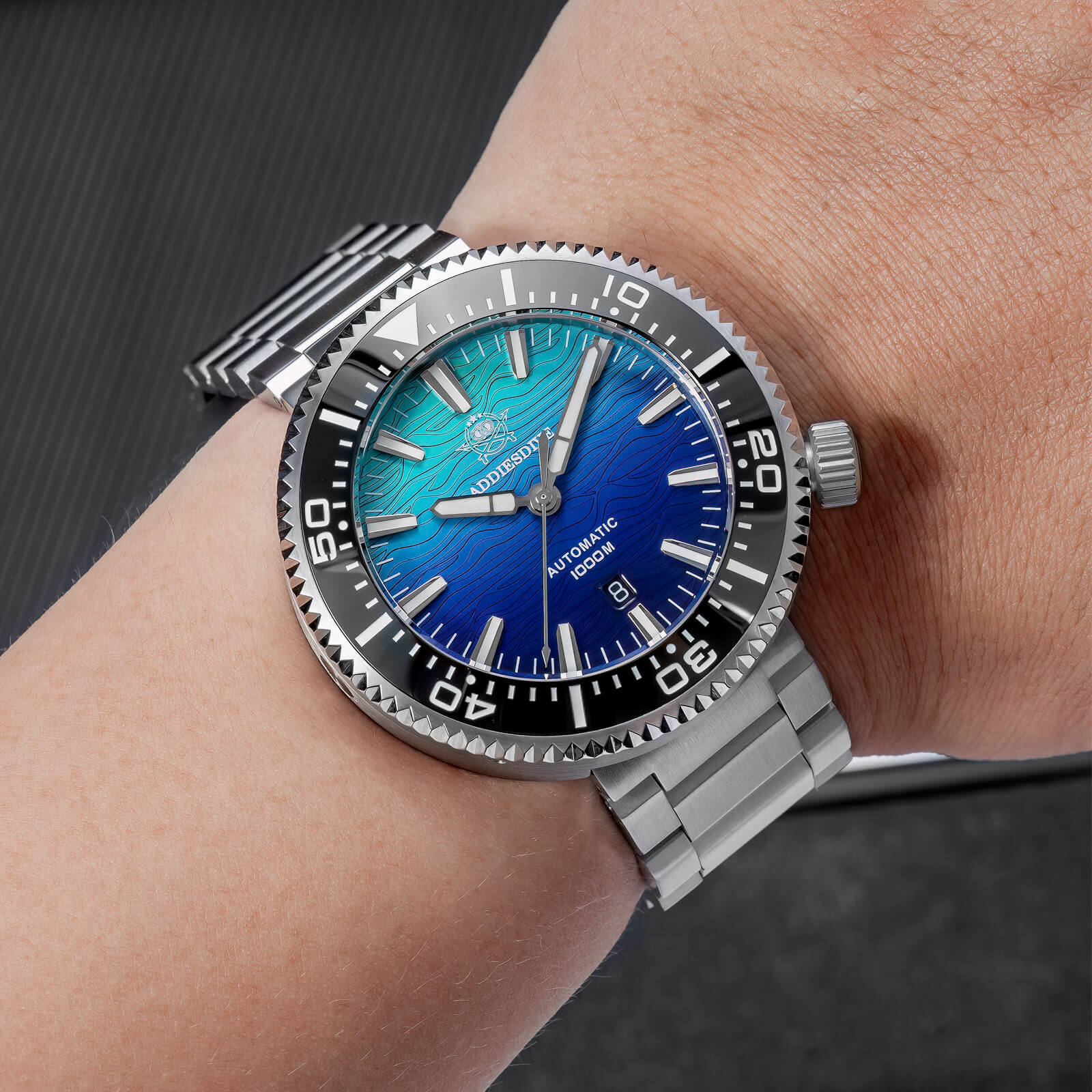 Addiesdive 46mm Puck Style Diver Watch AD2526 – 1000M Water Resistant, Japan 8215 Automatic