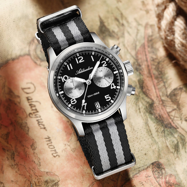 ADDIESDIVE 39mm VK64 AD2538 Chronograph Watch