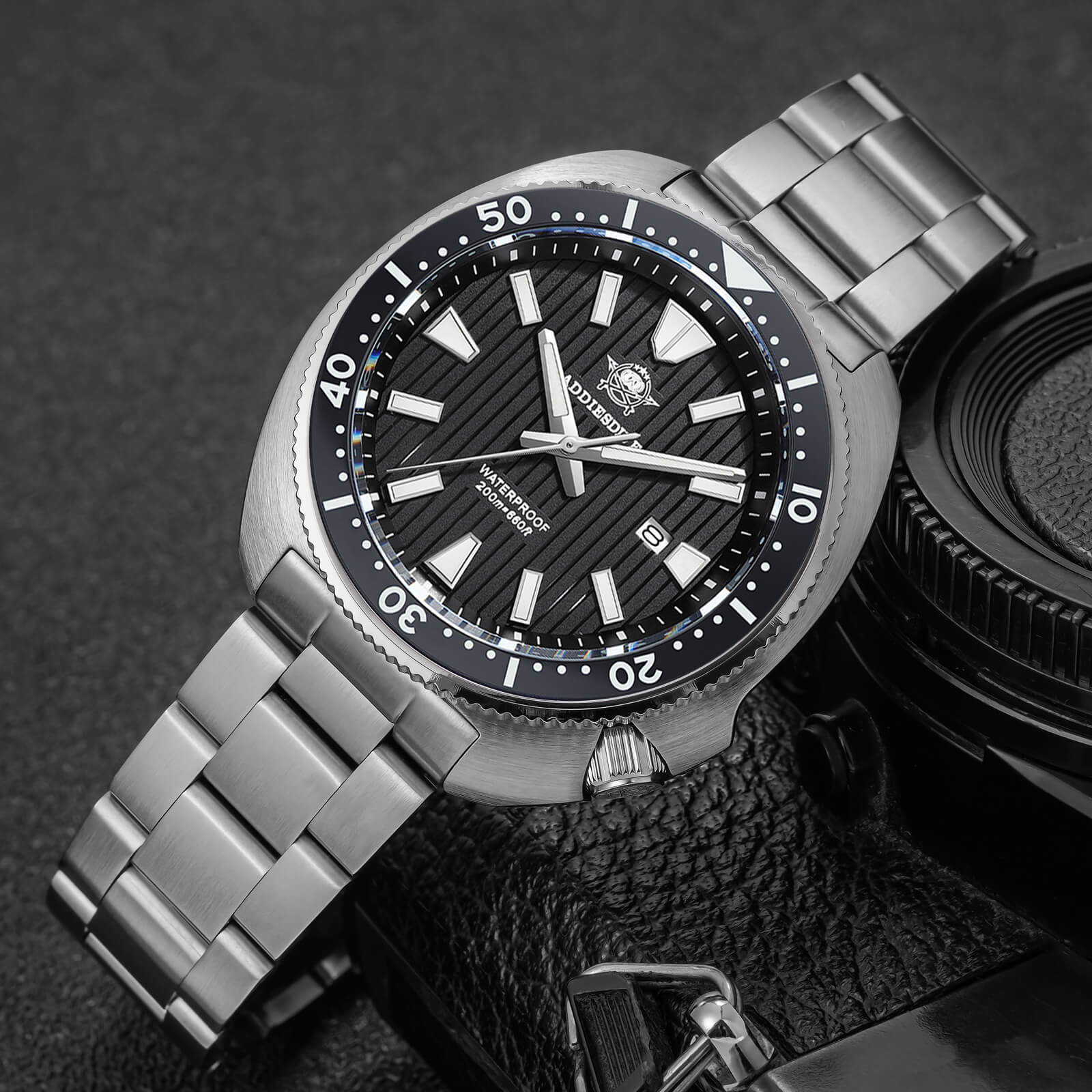 ★Weekly Deal★Addiesdive Turtle Quartz Diver Men Watch AD2507