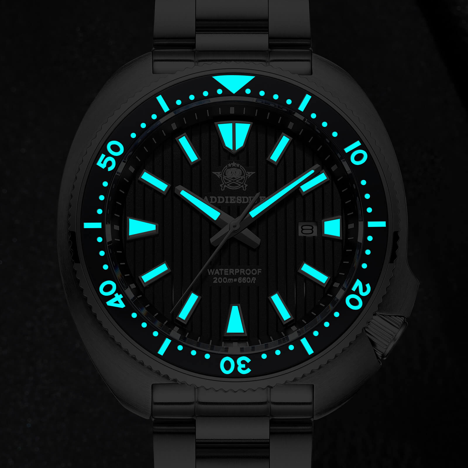 ★Weekly Deal★Addiesdive Turtle Quartz Diver Men Watch AD2507