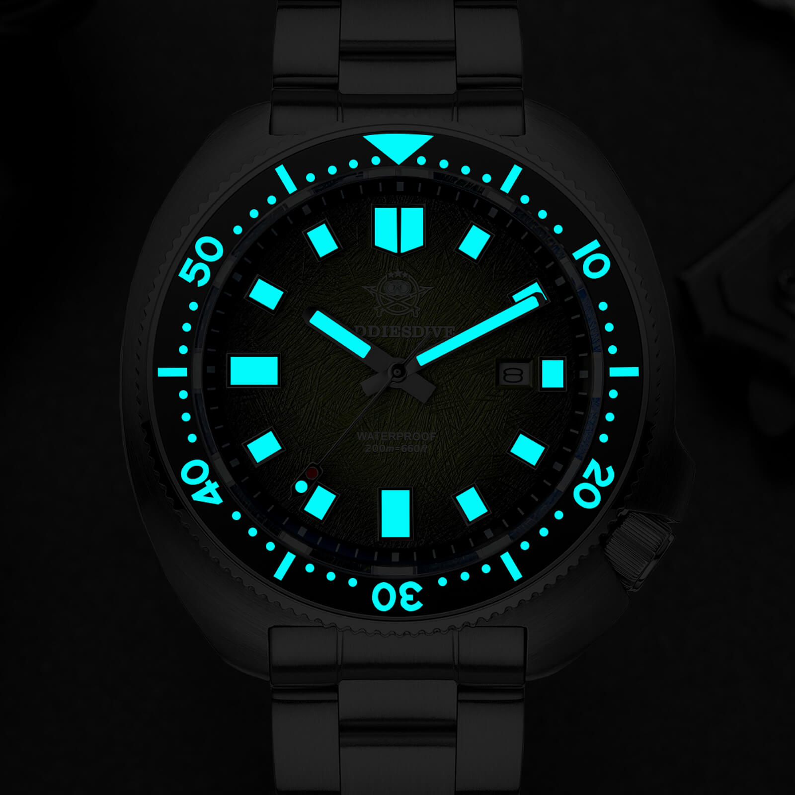 ★New Arrival★Addiesdive Turtle Quartz Diver Men Watch Sapphire Crystal AD2511