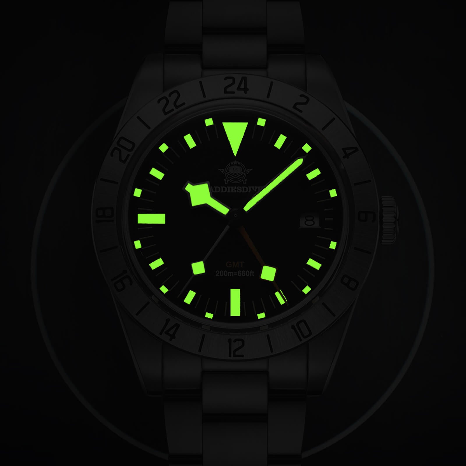 ★Weekly Deal★ADDIESDIVE 39mm BB GMT Quartz Watch RONDA515 Movement(AD2035/AD2036)