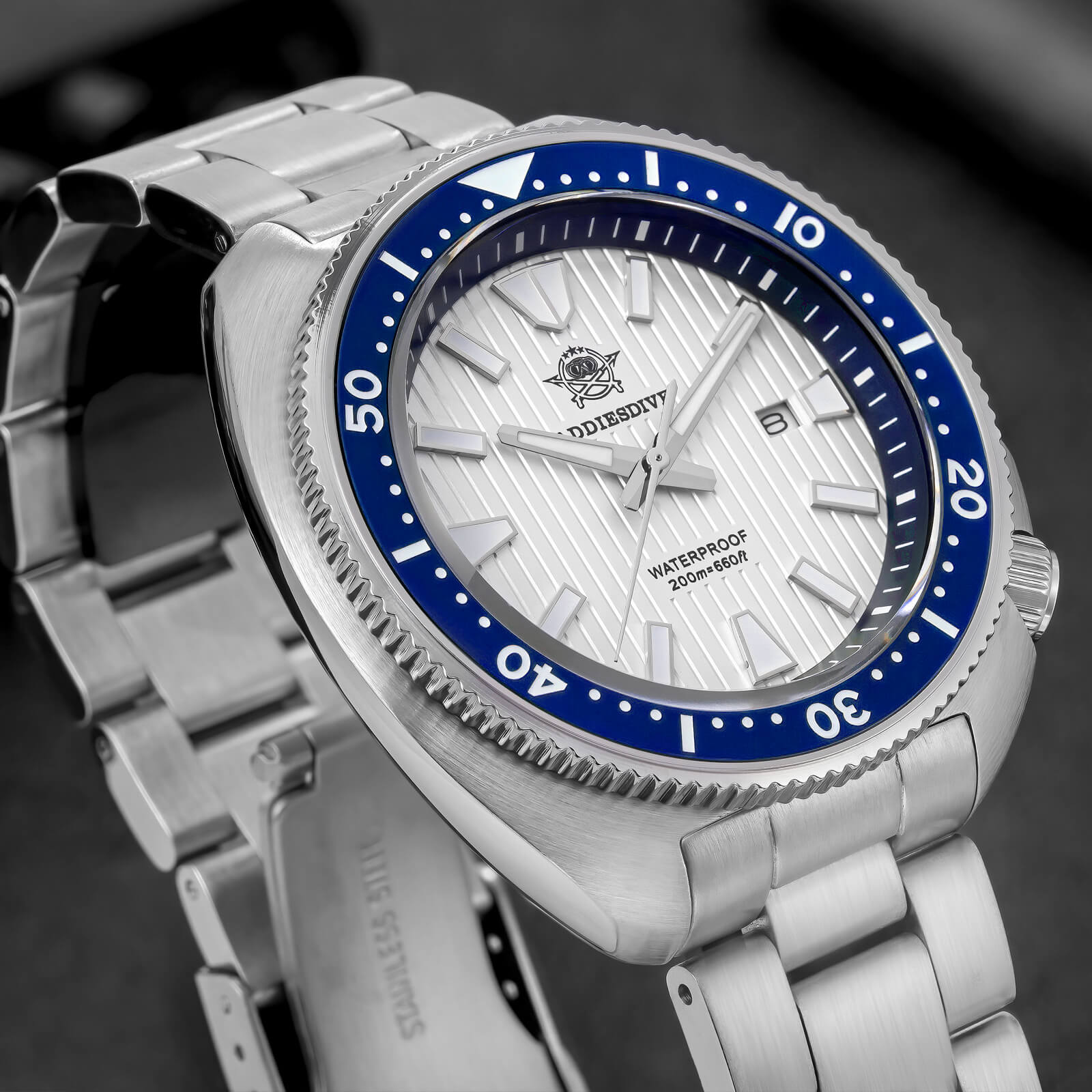 ★Weekly Deal★Addiesdive Turtle Quartz Diver Men Watch AD2507