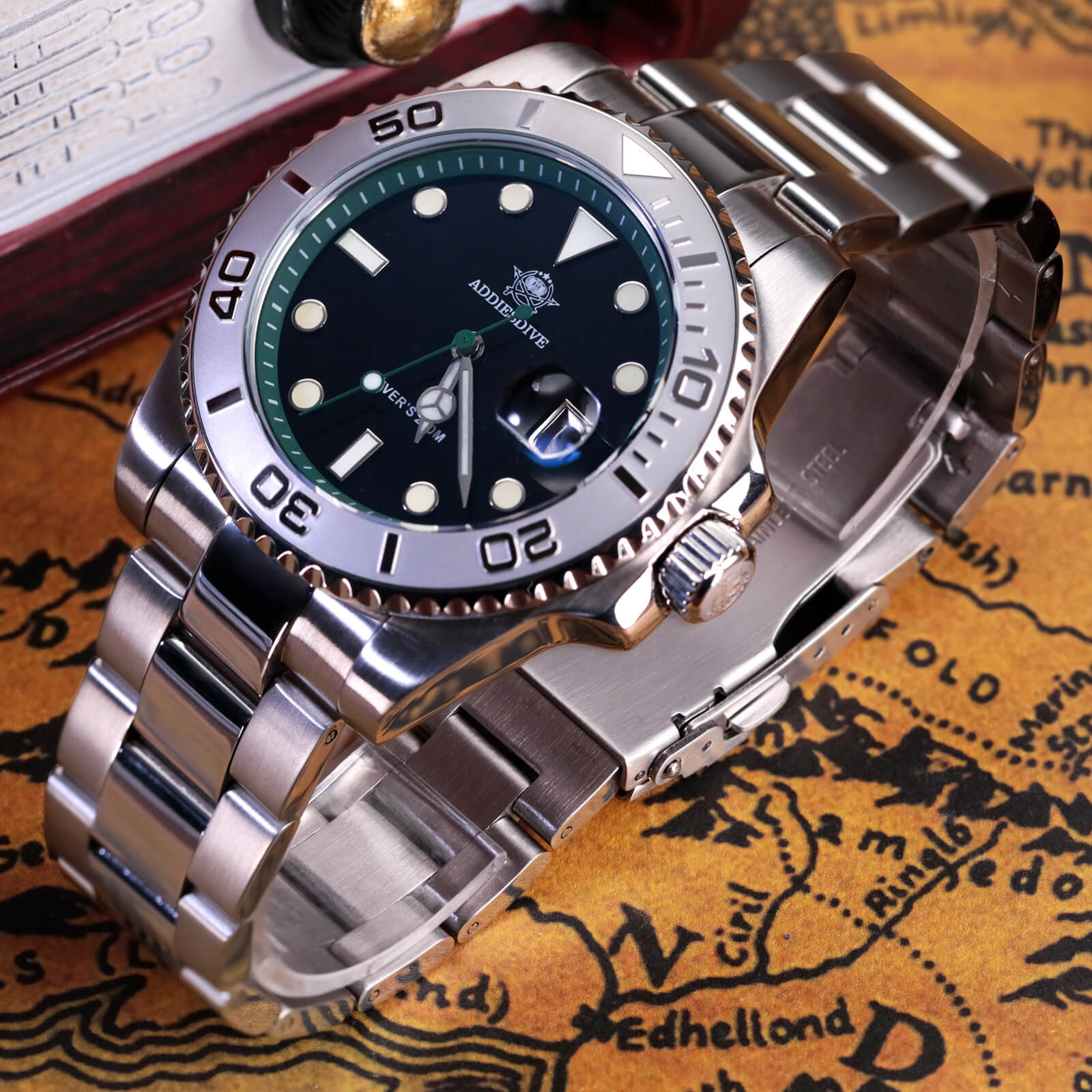 ★India Warehouse★ADDIESDIVE 41mm Sports Quartz Watch Waterproof 200M (AD2040)